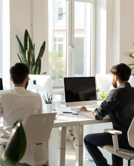 studying leads on computer